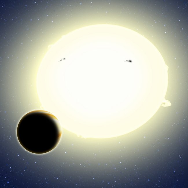 Kepler-76b вращается  вокруг своего светила в созвездии Лебедя